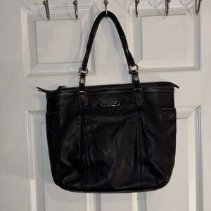 Coach Black Leather Tote